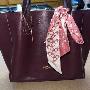 Coach burgundy bag